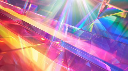 Rainbow prism light abstract background