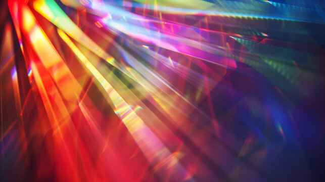 Rainbow prism light abstract background