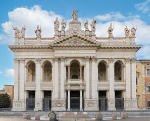 Fototapeta na wymiar The Archbasilica of Saint John Lateran (Basilica di San Giovanni in Laterano). Rome, Italy