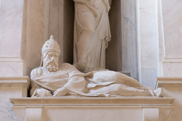 Pope Julius II sculpture. San Pietro in Vincoli in Rome