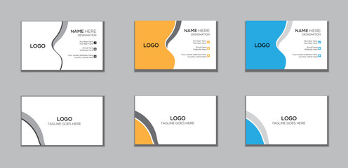 new modern creative business card design template