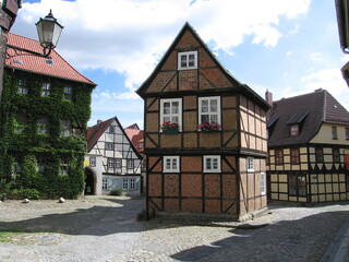 Finkenherd in der historischen Fachwerkstadt von Quedlinburg