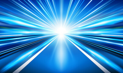 Tech blue background with radioactive rays