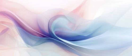 Fototapeta premium Soft abstract shockwave with floral hues and gentle curves, suitable for boutique advertisements or delicate jewelry promotions,