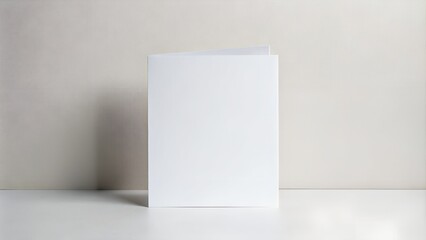 Naklejka premium crafted A5 portrait-size greeting card mock-up, tailor-made. birthday, anniversary, christmas, wedding invitation in holiday design