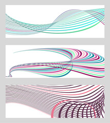 set of abstract backgrounds