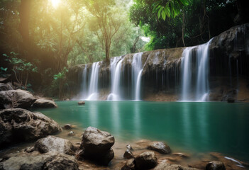waterfall Thailand Kanjanaburi