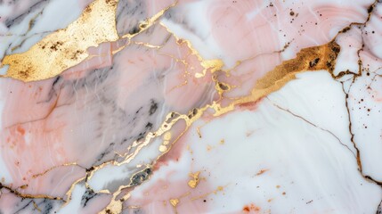 marble white pink gold seamless pattern background