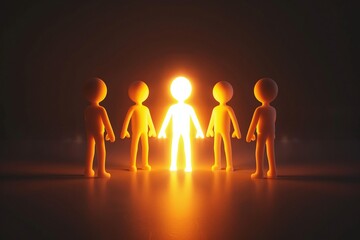 Capture success with our standout 3D cartoon characters, representing individuality and talent in business. Shine the spotlight on the best candidate for success.