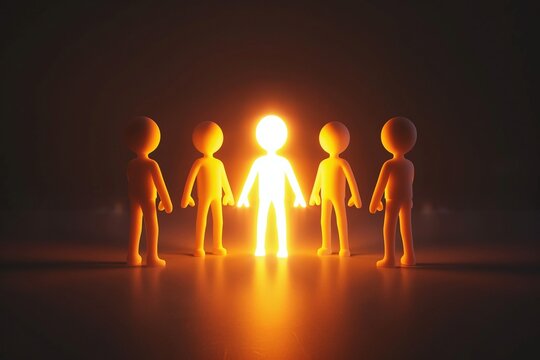 Capture success with our standout 3D cartoon characters, representing individuality and talent in business. Shine the spotlight on the best candidate for success.