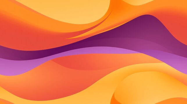 orange yellow purple violet curve wave abstract seamless pattern illustration gradient.