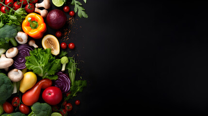 Healthy food clean eating selection Vegetables fruits