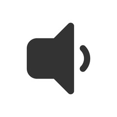 Sound glyph vector icon isolated on white background. Sound glyph vector icon for web, mobile and ui design