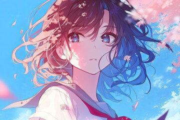 Beautiful Japanes Anime Girl