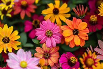 Lush and colorful petals forming a captivating floral background.