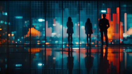 Business finance background, people engrossed in financial chart analysis, investment strategy