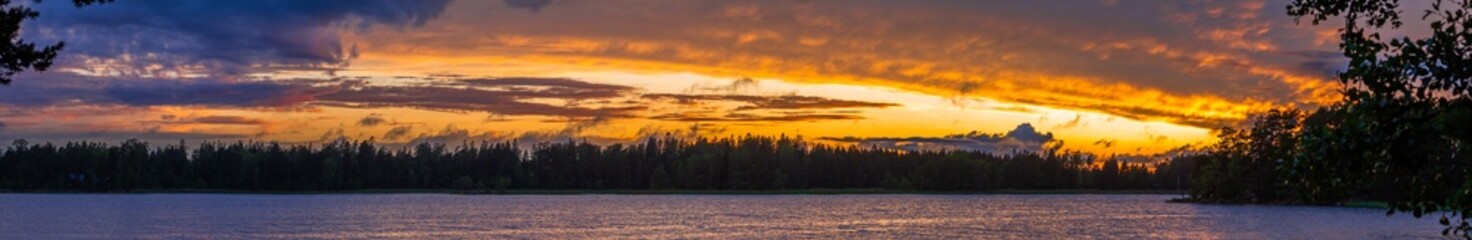 Sunset in Finnish archipelago, Finland
