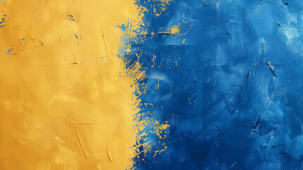 Cobalt blue and pale yellow, abstract background, styled for sharp contrast and a lively ambiance