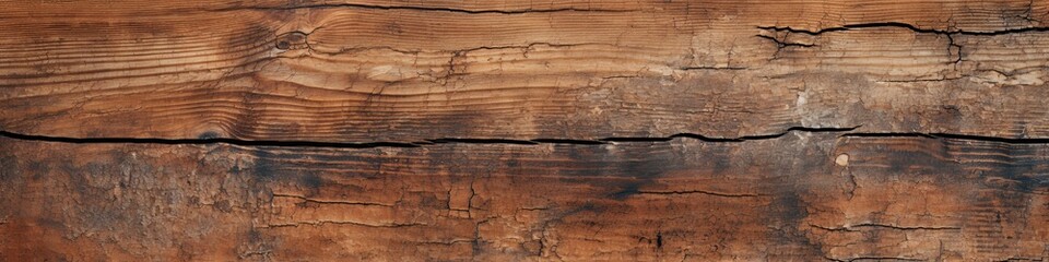 Time-Worn Patina of Old Wood Texture Panoramic