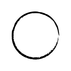 Circle frame Brustoke icon