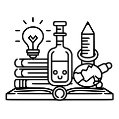 Education icon, student icon, teacher icon, university icon, computer icon, learning icon, school icon, studying icon, graduation icon, library icon, technology icon, backpack icon, certificate