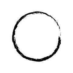 Circle frame Brustoke icon