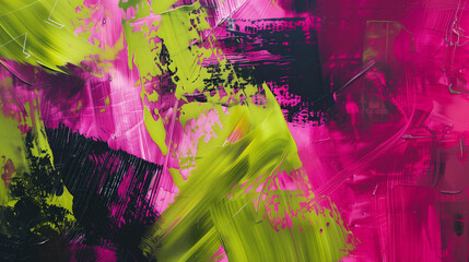 Magenta and lime green, abstract background, styled for eclectic contrast and a playful ambiance