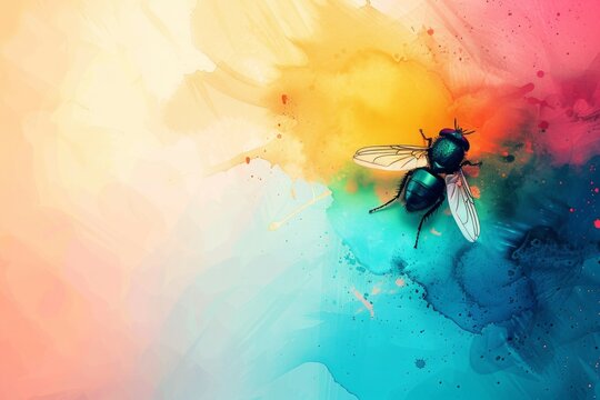 abstract background for Fight the Filthy Fly Month