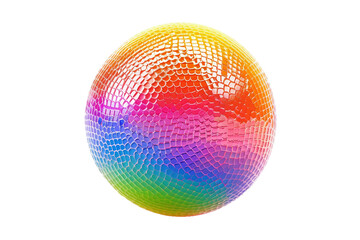 Textured Surface Playground Ball on transparent background.