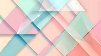 Fototapeta premium Minimalistic Abstract Background with Geometric Shapes, Pastel Tones for Modern Design, Hand Edited Generative AI