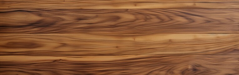 Obraz premium Uninterrupted Grain of Super Long Walnut Wood Planks