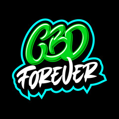 CBD FOREVER LETTERING QUOTE FOR CANNABIS COMMUNITY