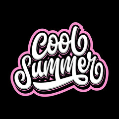 COOL SUMMER LETTERING LOGO DESIGN