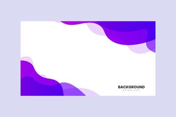 modern purple color wavy banner design background