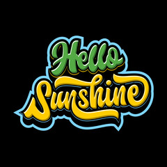 HELLO SUNSHINE LETTERING DESIGN