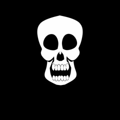 skull on black