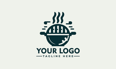 Barbecue Logo Vector Art, Icons, and Graphics bbq party grill restaurant logo inspiration