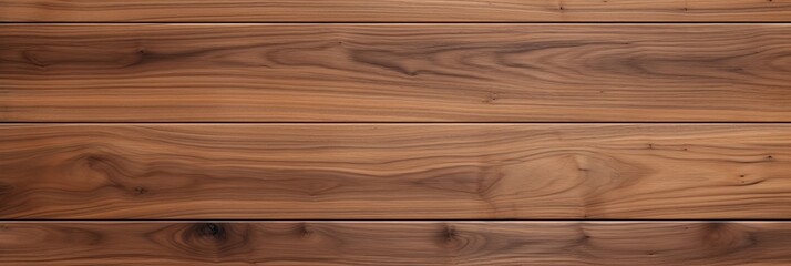 Fototapeta premium Uninterrupted Grain of Super Long Walnut Wood Planks