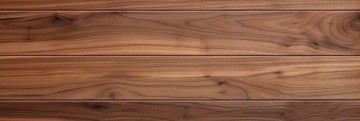 Obraz premium Uninterrupted Grain of Super Long Walnut Wood Planks
