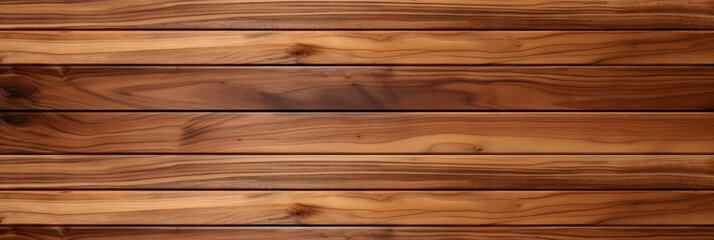 Fototapeta premium Uninterrupted Grain of Super Long Walnut Wood Planks