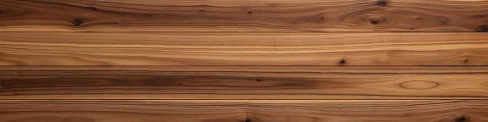 Naklejka premium Uninterrupted Grain of Super Long Walnut Wood Planks
