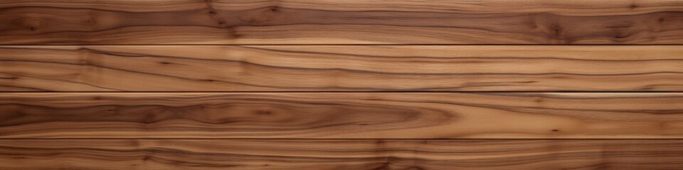 Obraz premium Uninterrupted Grain of Super Long Walnut Wood Planks