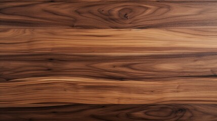 Fototapeta premium Uninterrupted Grain of Super Long Walnut Wood Planks