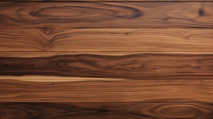 Obraz premium Uninterrupted Grain of Super Long Walnut Wood Planks