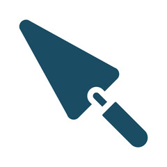 Trowel svg cut file. Isolated vector illustration.