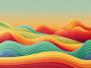 abstract moutains colorful background 