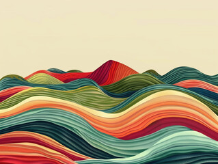abstract moutains colorful background 