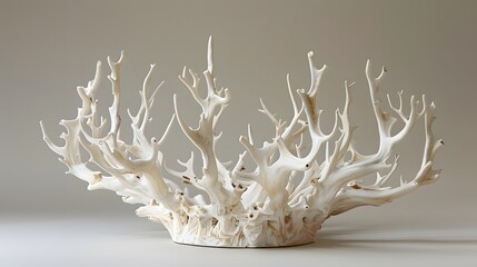 A crown with bone like branches extending from its base