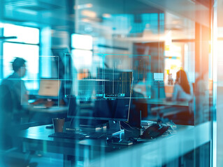 Business people working together