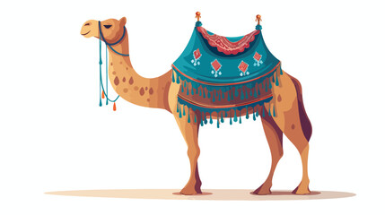 Arabian camel desert domestic bedoin animal decorat